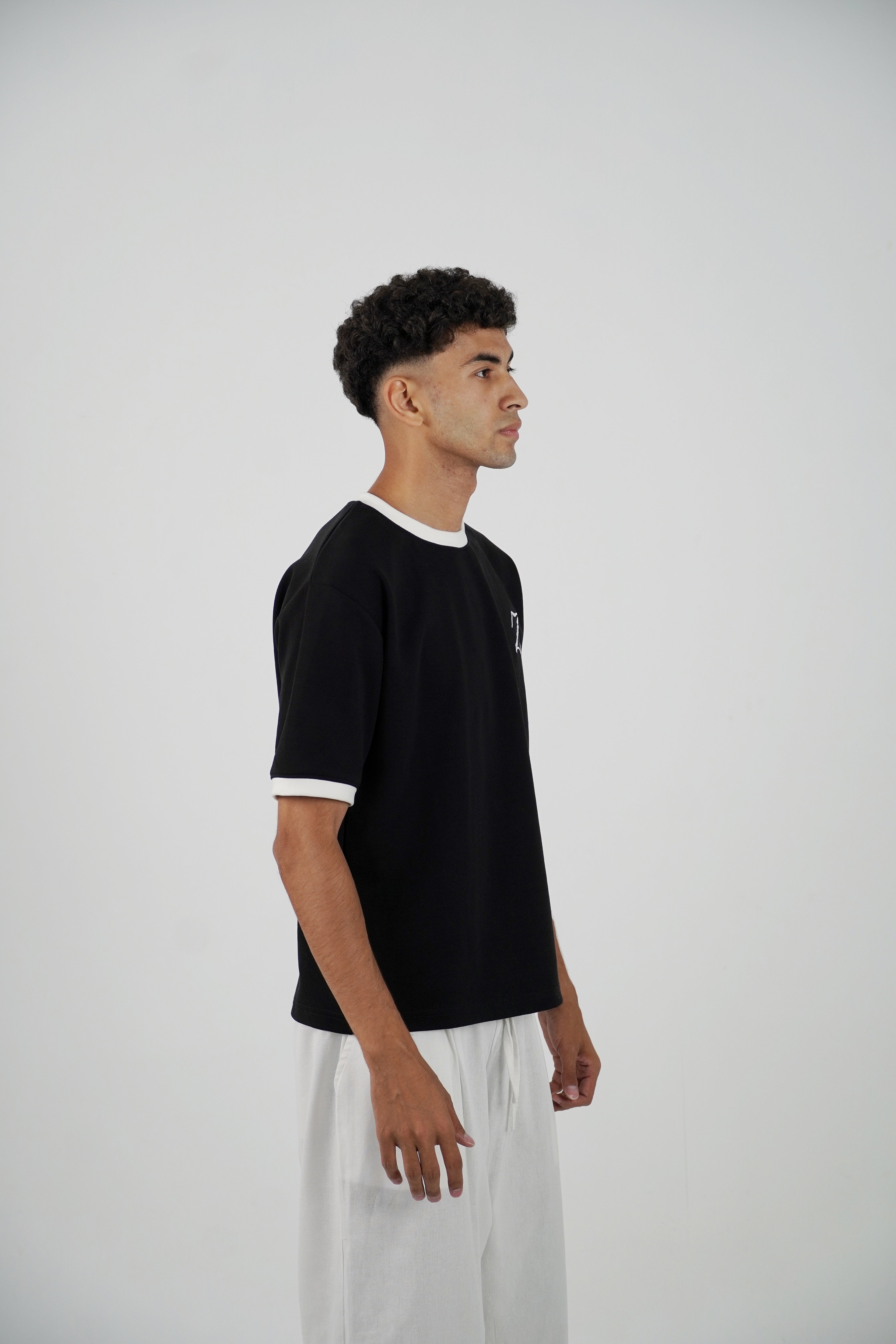 Zekra Black Ringer T-shirt