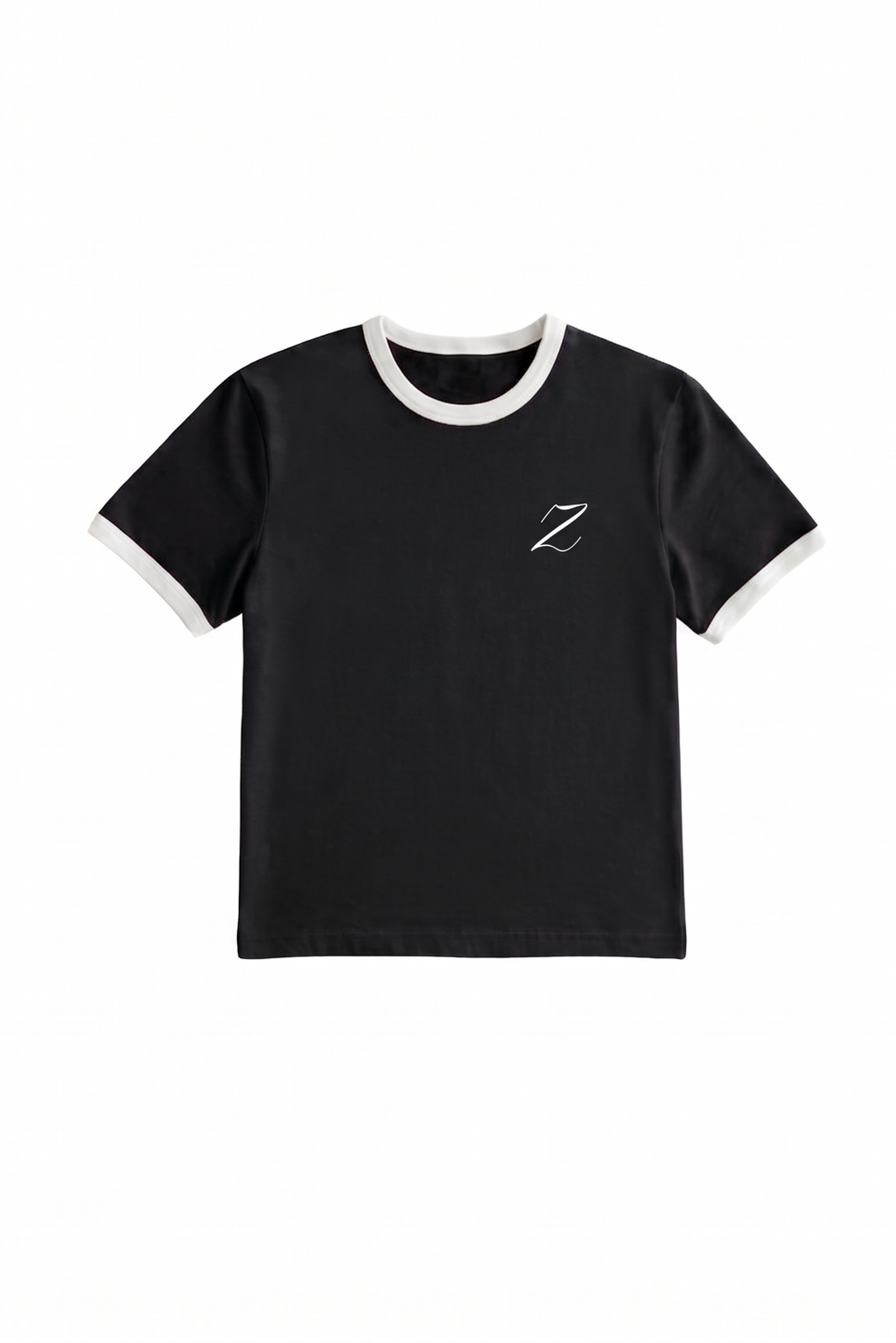 Zekra Black Ringer T-shirt