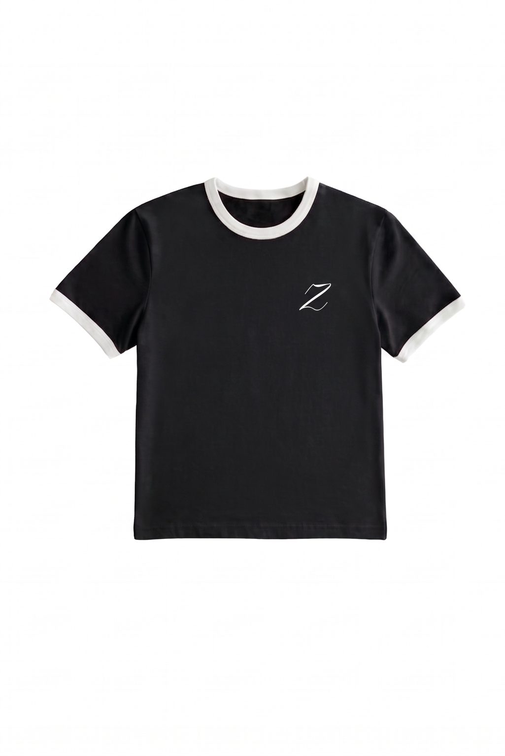 Zekra Black Ringer T-shirt