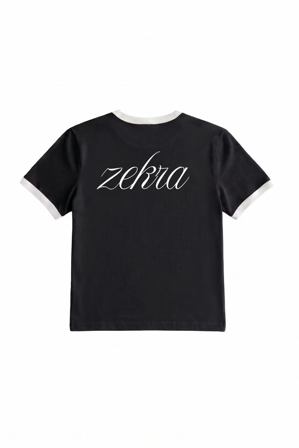 Zekra Black Ringer T-shirt