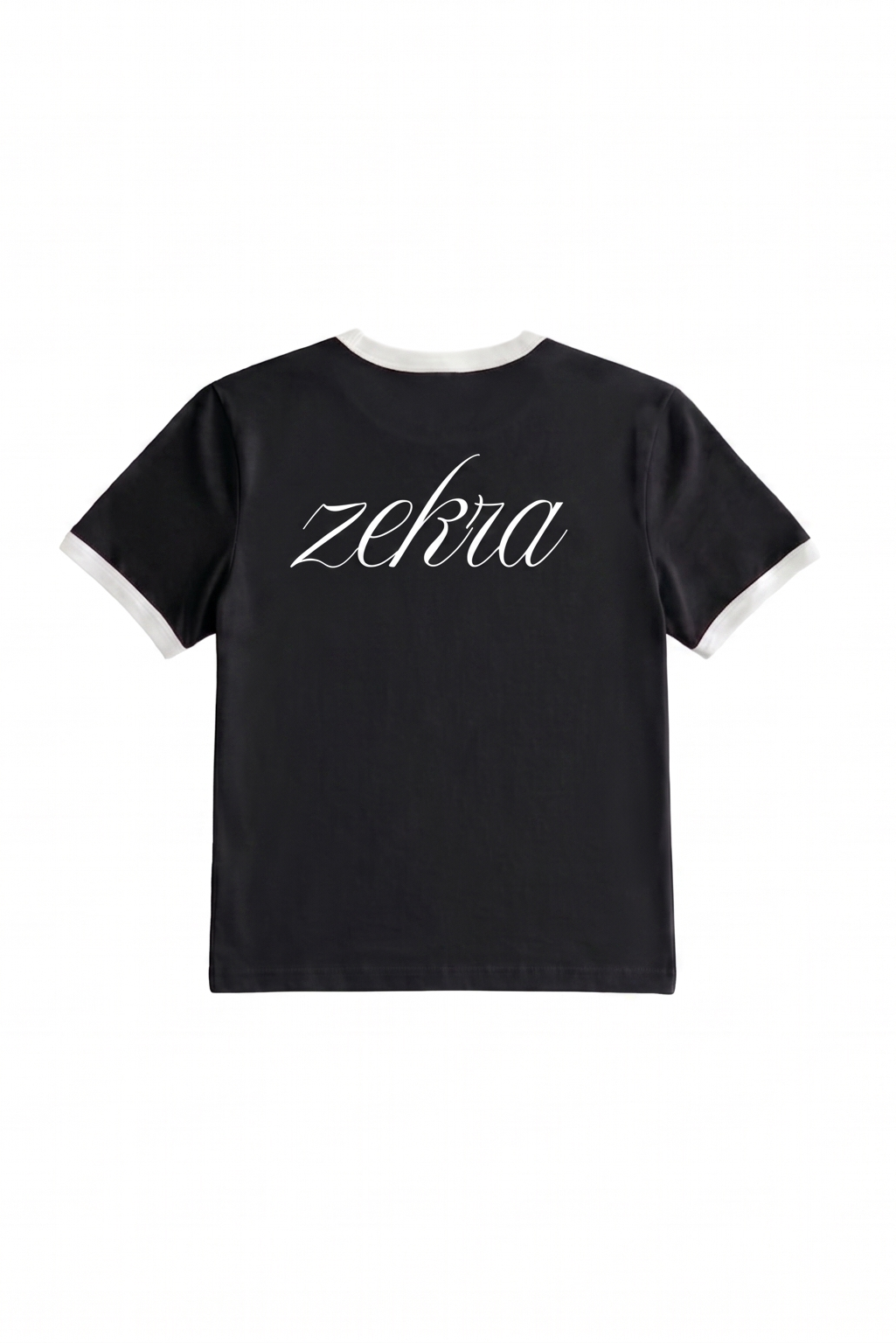 Zekra Black Ringer T-shirt