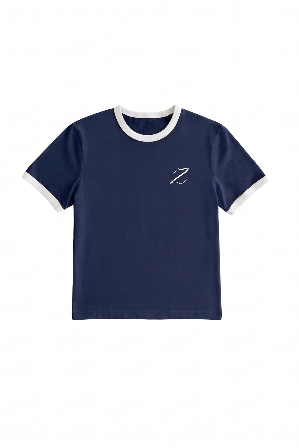 Zekra Navy Ringer T-shirt