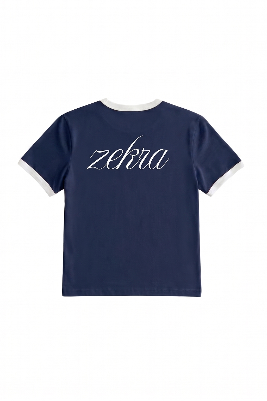 Zekra Navy Ringer T-shirt